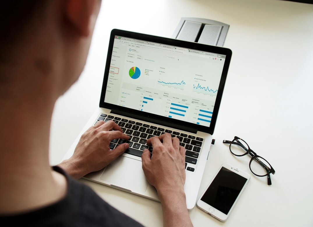 person reviewing investment portfolio